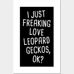 Funny Leopard Gecko Graphic Posters and Art